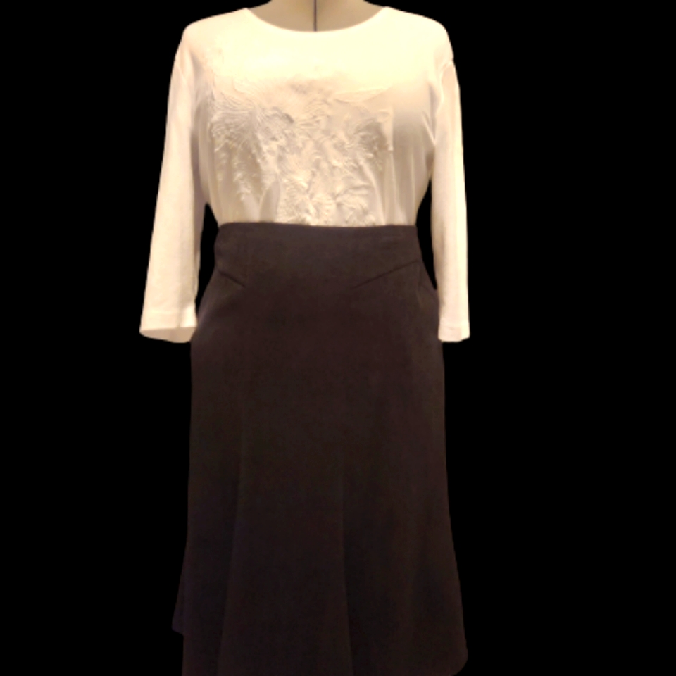 Black Flared Skirt
